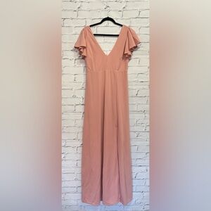 Birdy Grey Hannah Dress Crepe in Rose Quartz-NWT Size Large